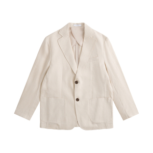 TUTM男装 100%亚麻老钱风休闲西装春夏薄款透气男士西服外套套装