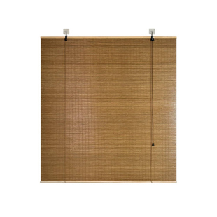 免打孔竹帘遮阳卷帘挂钩阳台窗帘隔热门帘饭店茶室中式隔断背景帘