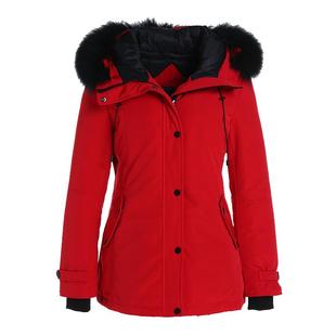 乔万尼商场新款短款羽绒服欧洲站女装小个子红色外套冬季时尚通勤