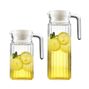 玻璃冷水壶大容量泡茶壶家用耐高温凉白开水杯鸭嘴扎壶果汁储水壶