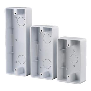 118型明装底盒开关插座接线盒PVC明盒两三四位盒子暗装暗盒电线盒