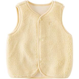 【商场同款】戴维贝拉儿童马甲双面穿仿羊羔绒坎肩冬季宝宝上衣