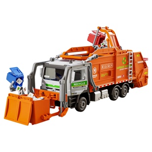 大号垃圾车玩具儿童环卫车清洁车模型仿真扫地车工程车自卸车玩具