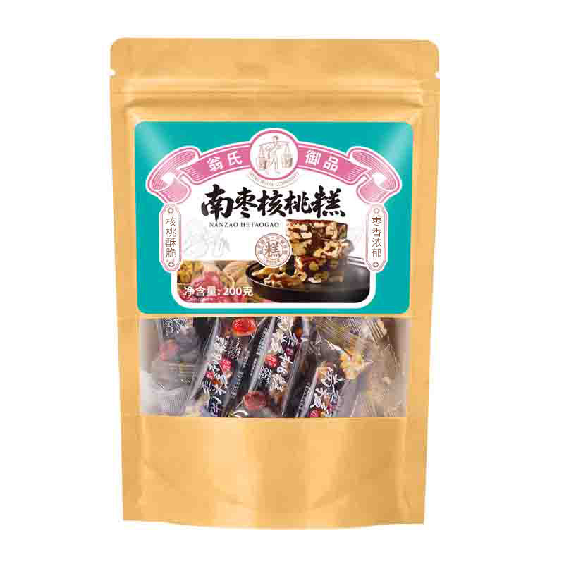 南枣核桃糕传统糕点零食翁氏御品