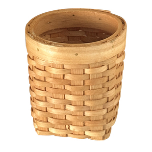 复古编织笔筒化妆刷收纳桶学生桌面办公室创意笔桶高颜值收纳筒