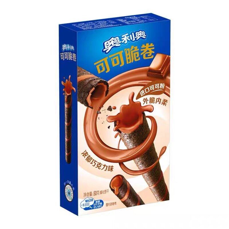 奥利奥可可脆卷浓郁巧克力味50g