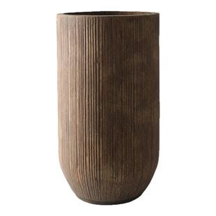 北欧特大号落地花盆镁泥高深款花器商场酒店大厅花园柠檬树绿植盆