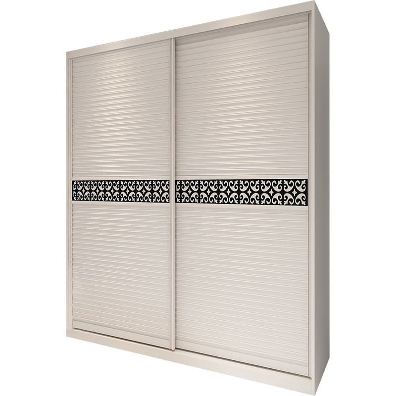 包邮E0级板木质定制现代简约百叶移门定做推拉门大衣橱整体衣柜