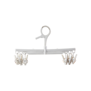 家用伸缩十字裤架晒裤子专用折叠无痕衣架防风多夹子挂衣晾衣裤夹