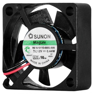 建准3010静音12V 0.44W变频器驱动器硬盘迷你磁悬浮散热器风扇3CM