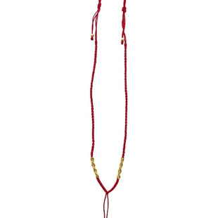 小红书同款项链绳子手工编织可调节挂金银翡翠玉坠红绳转运吊坠绳