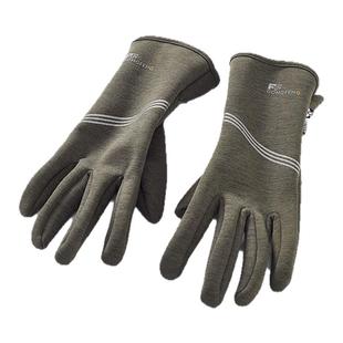 冬季男士薄款抓绒手套骑车防滑防风春秋开车防滑加绒保暖可触屏