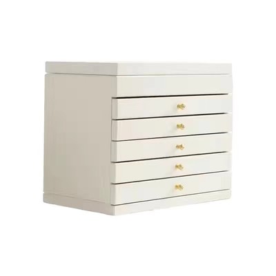 木质首饰盒精品多层镜面项链珠宝