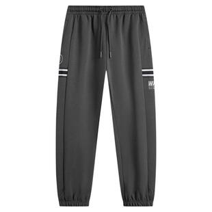 李宁正品韦德系列男子宽松透气针织束脚运动休闲长裤AKLU211