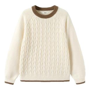 巴拉巴拉男童女童毛衣大童纯棉针织衫费尔岛亲子毛衫儿童冬装童装