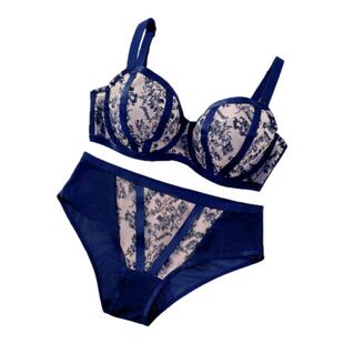 #799欧美网纱刺绣大杯内衣有钢圈包容透气超薄内衣75-95DEFGHIJK