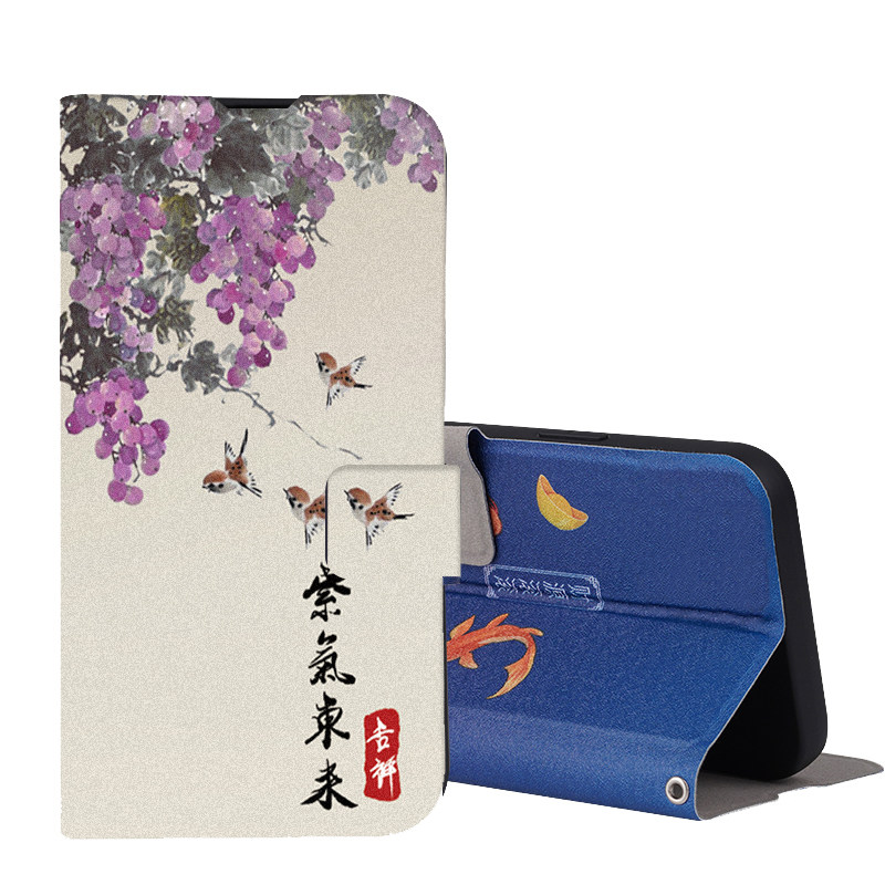 适用华为Pura90Pro翻盖Max手机壳Prua90ProMax保护SCA一AL00国风画por皮套A100全包MLN防摔Pure男女Prua网红