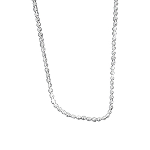 顺庆银楼S925银女款银砾项链小众设计款简约精致民族风送礼物首饰