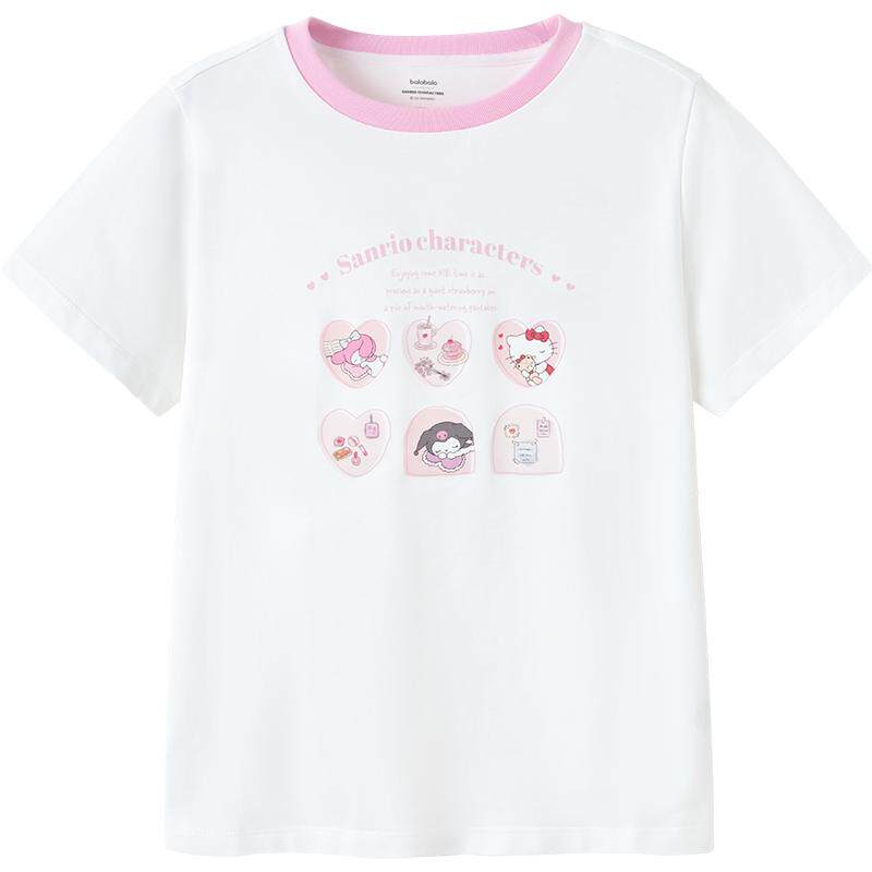 【库洛米IP】巴拉巴拉童装儿童短袖t恤女童夏季内搭上衣