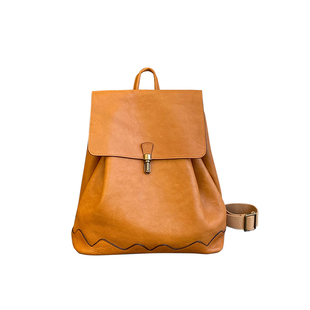 本初与象沫宝家新款头层牛皮大容量双肩包女情侣多功能手工电脑包