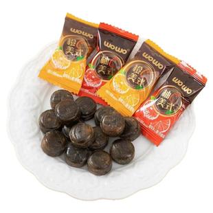 WoWo喔喔咖啡夹心硬糖橙C柚C美式婚庆喜糖批发开车提神解乏小零食