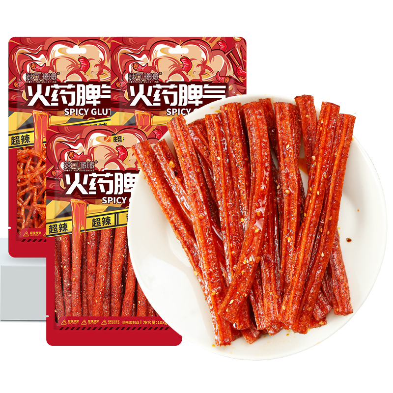 火药脾气网红爆辣魔辣条平江特产