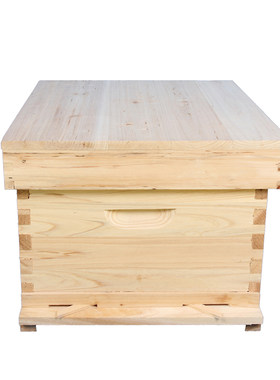 1烘干蜂箱全套标准十框中意蜂箱蜂具杉木养蜂不煮蜡蜜蜂巢箱1.1CM
