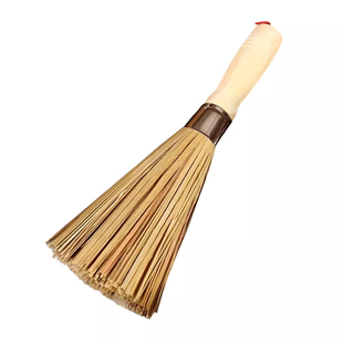 新款老式竹制锅刷厨房刷锅神器饭店炒菜专用竹子锅刷家用商用竹刷