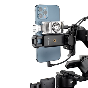 芯鲜FN8 新款直播专用有线手机散热器三档可调节半导体制冷数显双风扇散热器