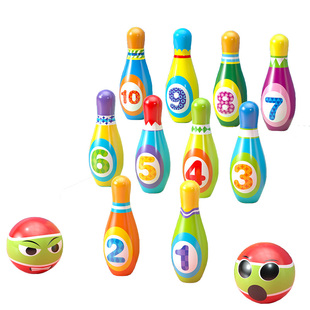 MenteCaro静音保龄球软弹PU超轻量益智早教稳站玩具2岁消耗体力