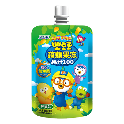 ZEK白桃果蔬芒果味蒟蒻吸吸果冻