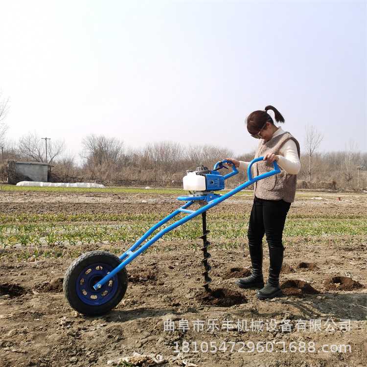 汽油挖坑机 大功率植树电杆大棚打桩机 螺旋钻坑机