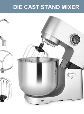 跨境专供 12升大容量金属铸造家用搅拌机和面机StandMixer 2000W