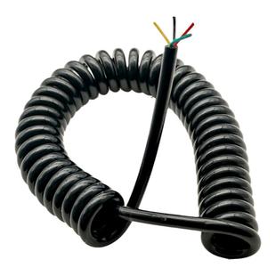 国标纯铜PU外皮伸缩弹簧线2/3/4/5/6/7芯厂家直销可定制螺旋线