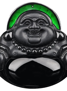 天然正品缅甸翡翠佛公吊坠挂件女