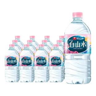 农心白山水天然火山矿泉水1L*12瓶适合幼儿泡奶低钠淡矿饮用水