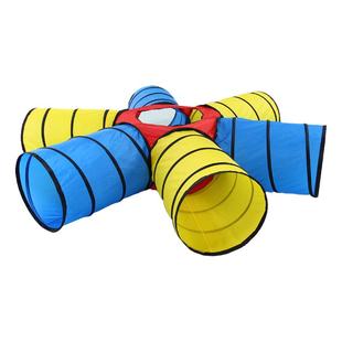 阳光隧道儿童早教感统训练器材彩虹游戏钻爬行筒山洞家用运动玩具