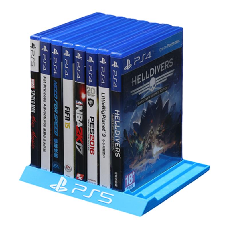 PS5pro卡带收纳架多功能光碟展示盒PS4桌面放置游戏光盘支架周边配件大容量创意款稳固整理盒大号小号桌搭盘