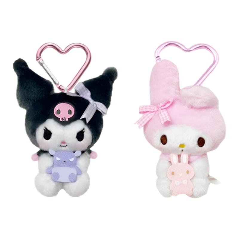 三丽鸥正版hellokitty挂件毛绒玩偶钥匙扣库洛米公仔包包挂饰礼物