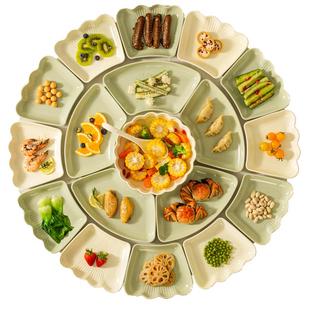 过年团圆饭拼盘餐具组合套装乔迁新居年夜饭家庭拼盘家用碗碟盘子