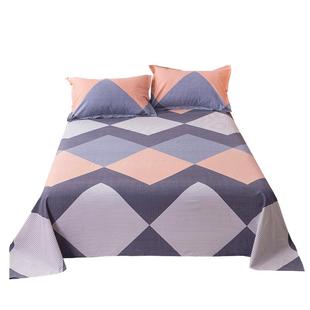 加厚格子床单单件纯棉双人100全棉 宿舍单人床学生1.5米磨毛被单