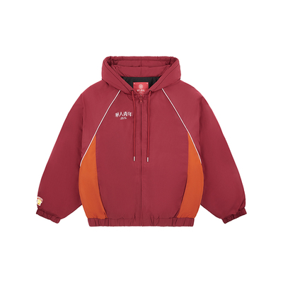 华人青年WYCN拼色棉服