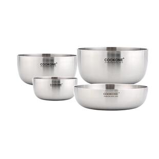 传承款加厚食品级18/10不锈钢小碗成人饭碗汤碗菜碟盘宝宝碗耐摔