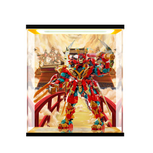 亚克力展示盒适用乐高80045齐天大圣变形机甲积木玩具透明防尘罩