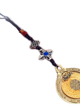 西藏民族风九宫八卦牌吊坠