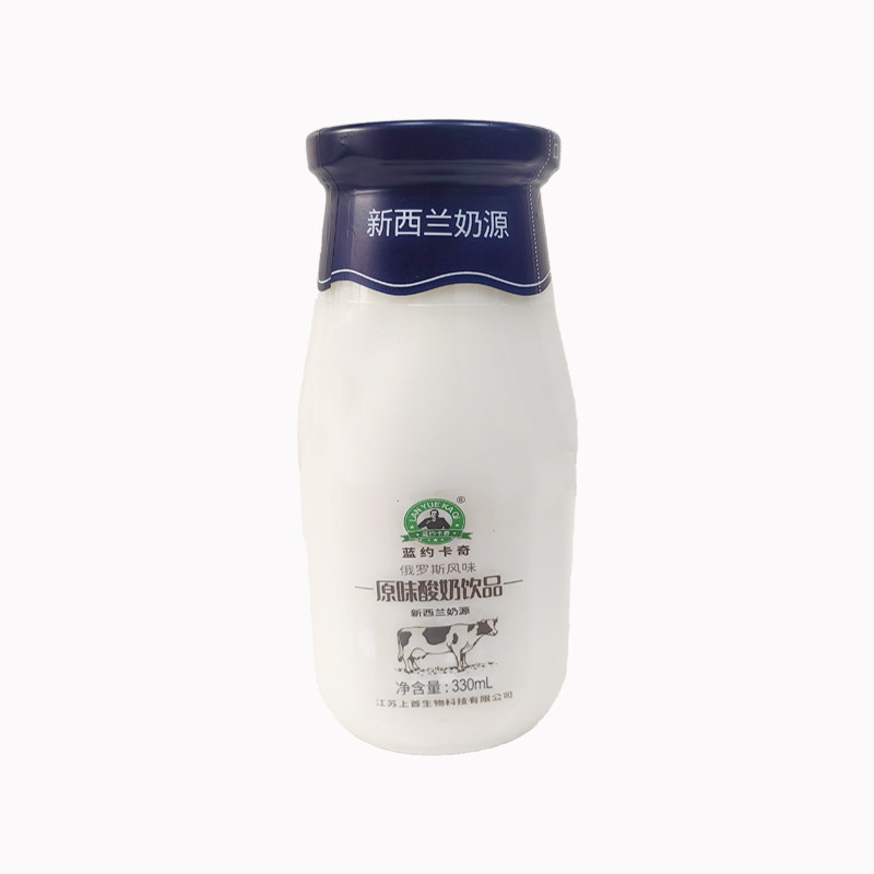 新日期新西兰进口奶源蓝约卡其330ml玻璃瓶原味酸奶含乳饮 整箱批
