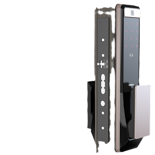 防盗门密码锁防撞神器门档阻门器开门电子指纹锁门吸门把手保护垫