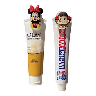 卡通家用壁挂收纳夹子网红可爱浴室洗漱牙膏洗面奶墙上挂夹置物架