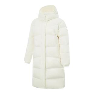 李宁长款羽绒服女子2025冬季健身系列防泼水鸭绒保暖外套AYMV208