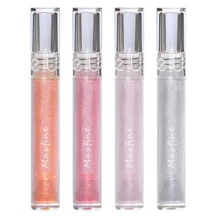 GLASTING LIP GLOSS 唇蜜 Maxfine 水光靓丽带闪 丰润果冻 唇彩